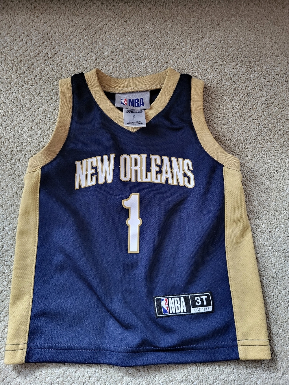 3T New Orleans NBA Basketball Jersey, Zion Williams, See Flaw